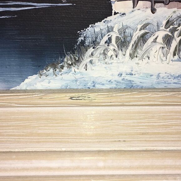 Oil Painting Winter on The Mill - Picture 3 of 8